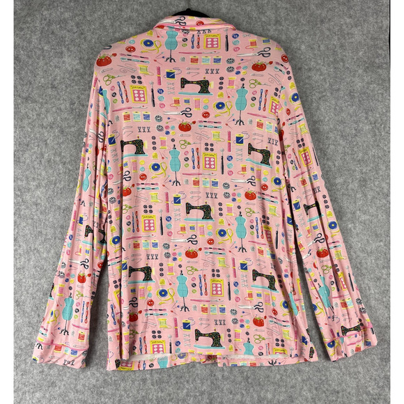 Nick Nora Pajama Lounge Set Womens XL Pink Sewing Seamstress Modal Stretch - Picture 7 of 16